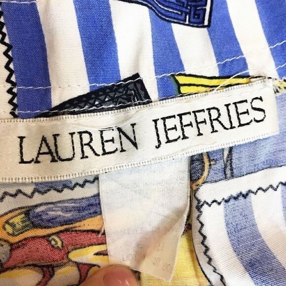 𝅺RETRO Lauren Jeffries Vintage Summer vacation Top 🌻💚 - Picture 6 of 6